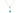 Antique 9ct Gold Blue Paste Drop Necklace