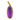 Art Deco 14ct Gold Amethyst Cabochon Charm, 2.90ct